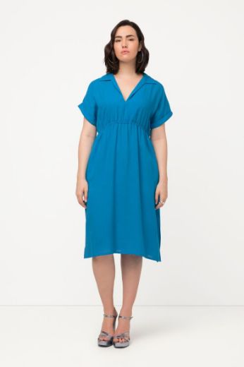 Plus size veliki brojevi Haljina maxi V ovratnika za punije