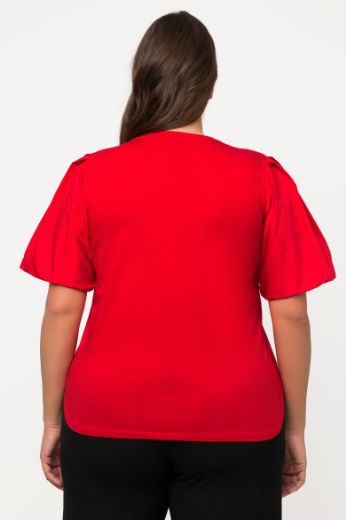 Plus size veliki brojevi Majica kratkih rukava okruglog ovratnika za punije