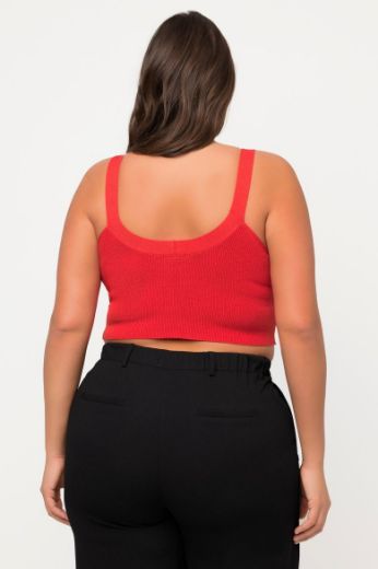Plus size veliki brojevi Top pleteni V ovratnika za punije