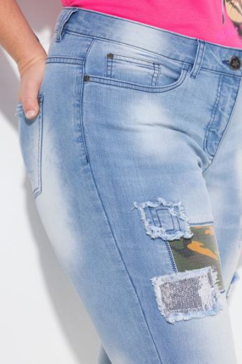 Plus size veliki brojevi Traperice užih nogavica za punije