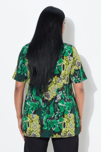 Plus size veliki brojevi Majica kratkih rukava V ovratnika za punije