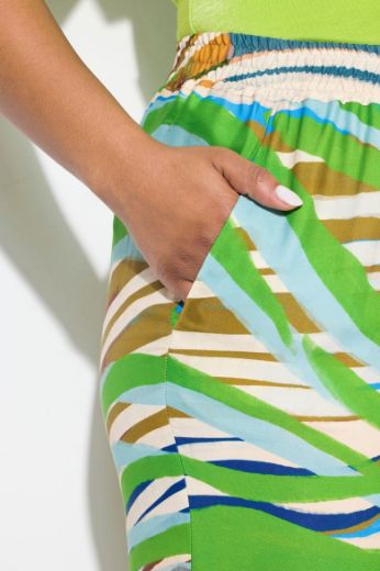 Plus size veliki brojevi Hlače elastičnog struka širokih nogavica za punije