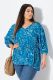 Veliki brojevi Bluza 3/4 rukava V ovratnika moda za punije