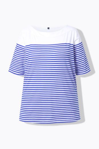 Plus size veliki brojevi Majica kratkih rukava na pruge za punije