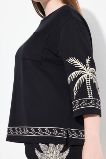 Plus size veliki brojevi Majica pamučna 3/4 rukava za punije