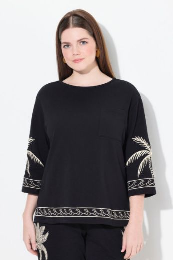 Plus size veliki brojevi Majica pamučna 3/4 rukava za punije