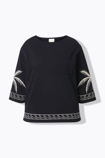 Plus size veliki brojevi Majica pamučna 3/4 rukava za punije