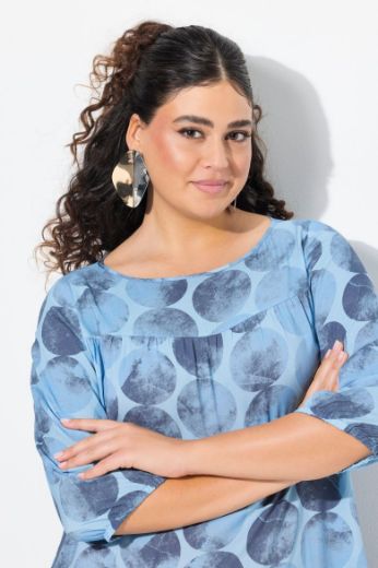Plus size veliki brojevi Haljina 3/4 rukava A kroja za punije