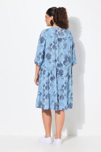 Plus size veliki brojevi Haljina 3/4 rukava A kroja za punije