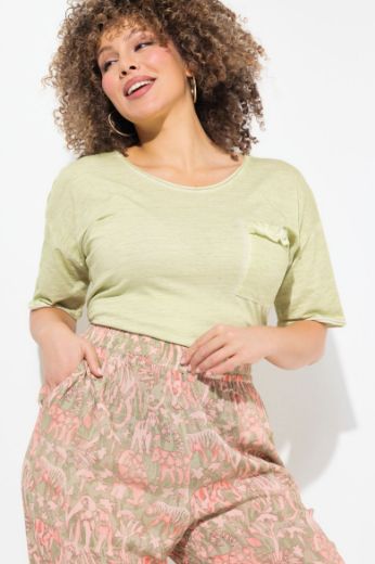 Plus size veliki brojevi Hlače elastičnog struka širokih nogavica za punije