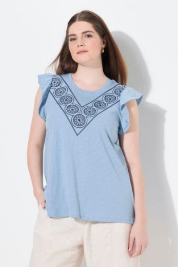Plus size veliki brojevi Majica bez rukava okruglog ovratnika za punije