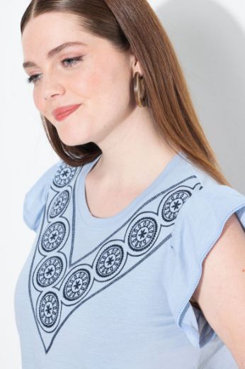 Plus size veliki brojevi Majica bez rukava okruglog ovratnika za punije