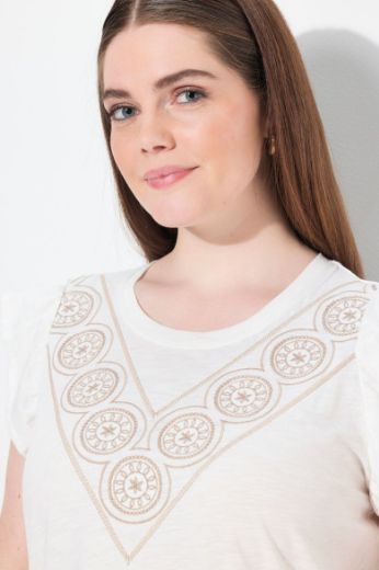 Plus size veliki brojevi Majica bez rukava okruglog ovratnika za punije
