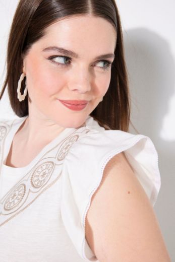Plus size veliki brojevi Majica bez rukava okruglog ovratnika za punije