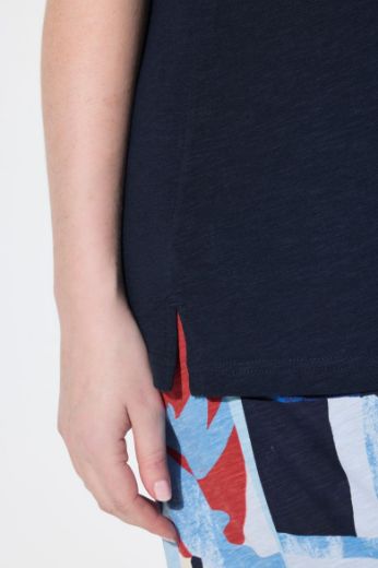 Plus size veliki brojevi Majica bez rukava okruglog ovratnika za punije