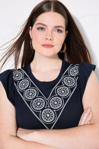 Plus size veliki brojevi Majica bez rukava okruglog ovratnika za punije