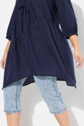Plus size veliki brojevi Bluza 3/4 rukava dužeg A kroja za punije