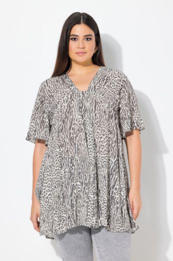 Plus size veliki brojevi Tunika kratkih rukava A kroja za punije