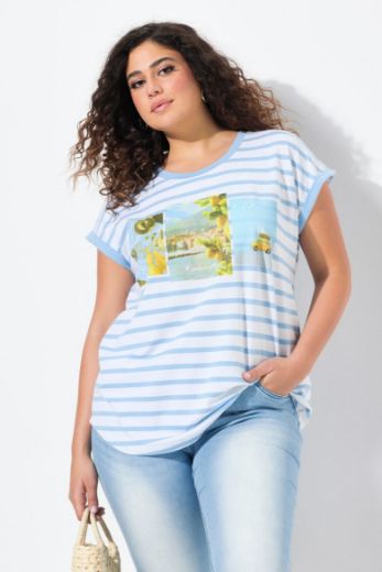 Plus size veliki brojevi Majica kratkih rukava okruglog ovratnika za punije