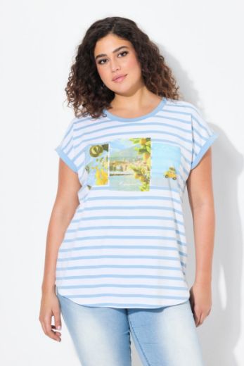 Plus size veliki brojevi Majica kratkih rukava okruglog ovratnika za punije
