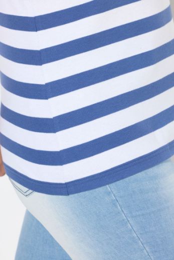 Plus size veliki brojevi Majica bez rukava na pruge za punije