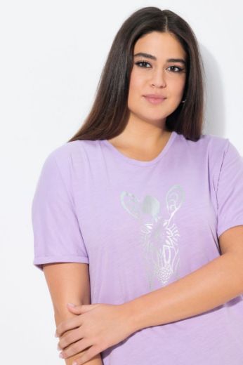 Plus size veliki brojevi Majica kratkih rukava V ovratnika za punije