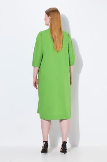 Plus size veliki brojevi Haljina midi 3/4 rukava A kroja za punije