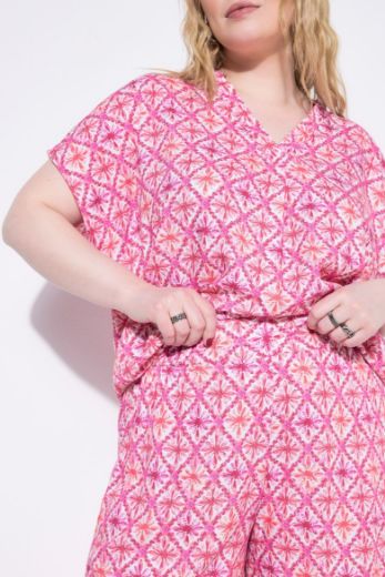 Plus size veliki brojevi Hlače skraćenih širokih nogavica za punije