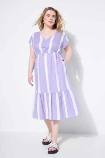 Plus size veliki brojevi Haljina midi A kroja za punije