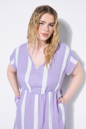 Plus size veliki brojevi Haljina midi A kroja za punije