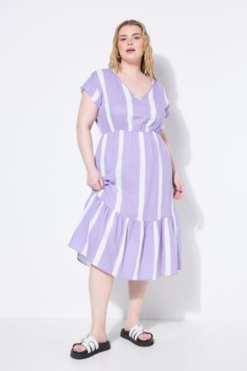 Plus size veliki brojevi Haljina midi A kroja za punije