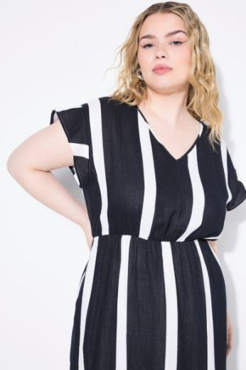 Plus size veliki brojevi Haljina midi A kroja za punije