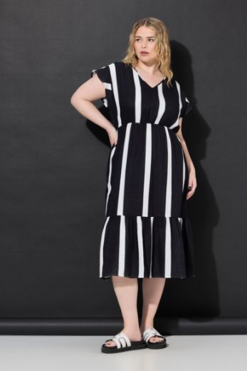 Plus size veliki brojevi Haljina midi A kroja za punije