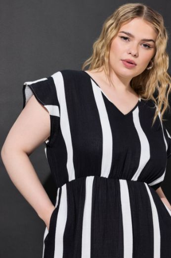 Plus size veliki brojevi Haljina midi A kroja za punije
