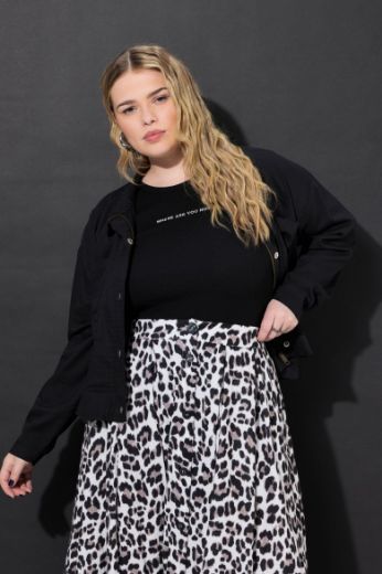 Plus size veliki brojevi Jakna pamučna kraćeg kroja za punije