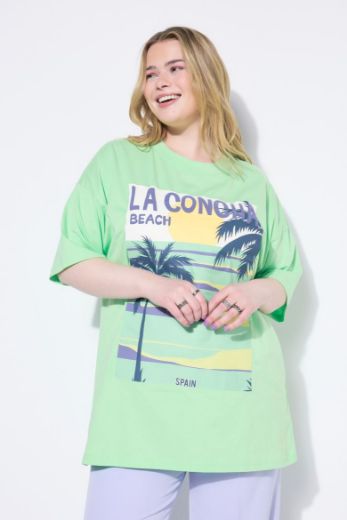 Plus size veliki brojevi Majica kratkih rukava okruglog ovratnika šireg kroja za punije