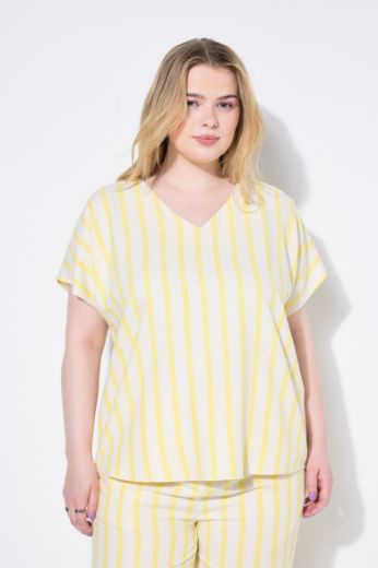 Plus size veliki brojevi Bluza kratkih rukava V ovratnika za punije