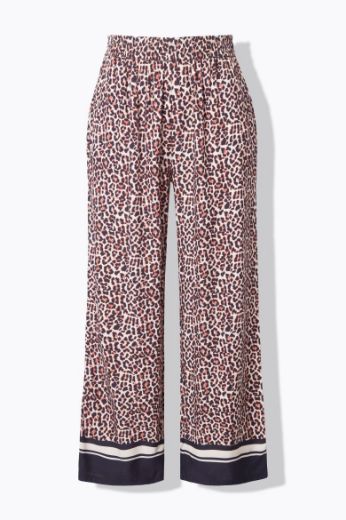 Plus size veliki brojevi Hlače širokih nogavica s leopard uzorkom za punije