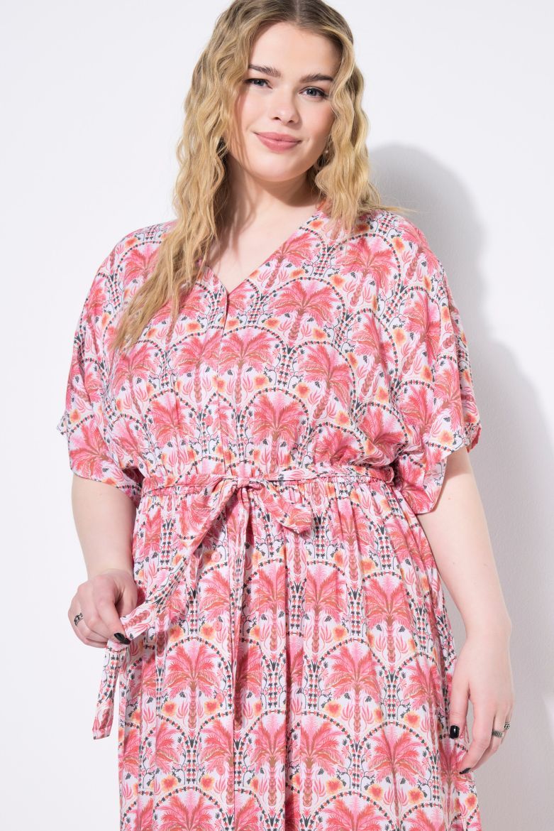 Plus size veliki brojevi Haljina kaftan A kroja za punije