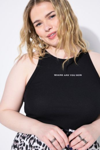 Plus size veliki brojevi Top okruglog ovratnika za punije
