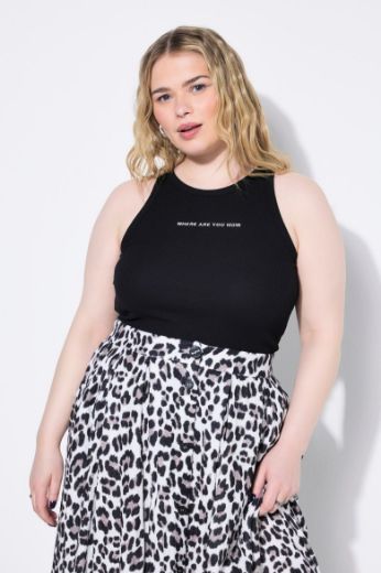 Plus size veliki brojevi Top okruglog ovratnika za punije