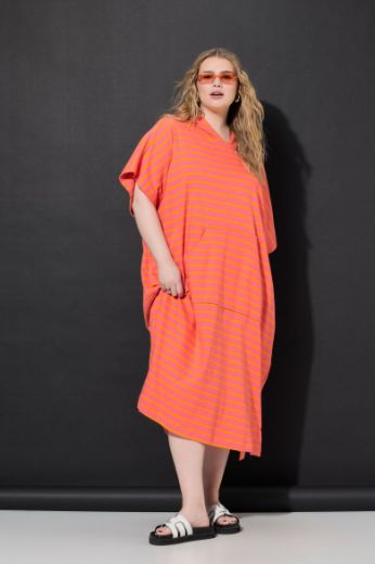 Plus size veliki brojevi Haljina šireg kroja s kapuljačom za punije