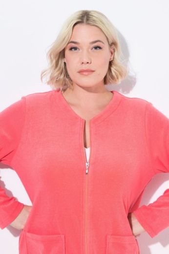 Plus size veliki brojevi Bademantil s džepovima za punije