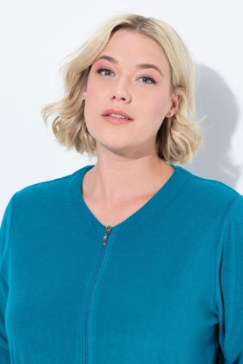 Plus size veliki brojevi Bademantil s džepovima za punije