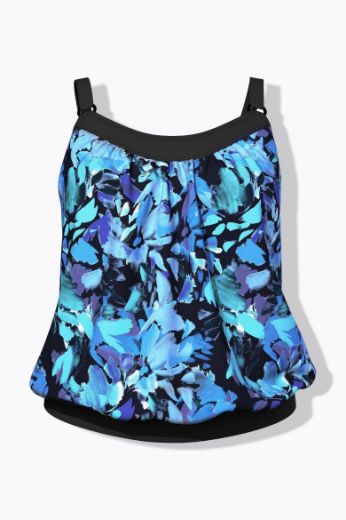 Plus size veliki brojevi Kupaći kostim Tankini s produženim nogavicama za punije