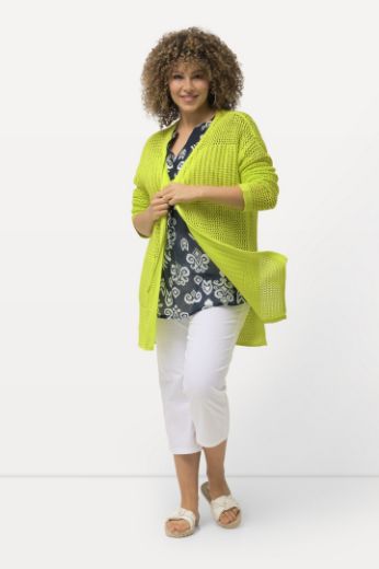 Plus size veliki brojevi Kardigan mrežasti na vezanje za punije