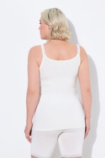 Plus size veliki brojevi Potkošulja s dodatkom čipke za punije
