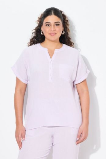 Plus size veliki brojevi Bluza kratkih rukava V izreza za punije