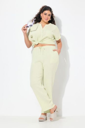Plus size veliki brojevi Hlače lagane ravnog kroja nogavica za punije