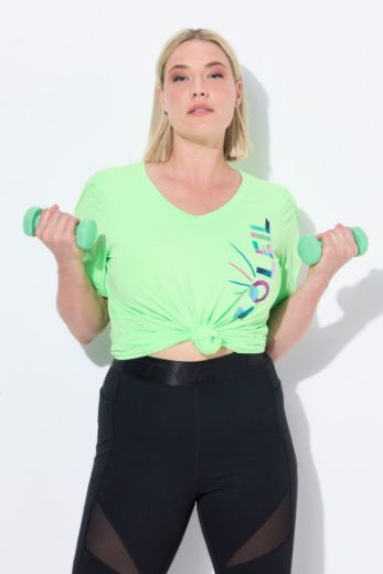 Plus size veliki brojevi Majica kratkih rukava sportska s natpisom za punije